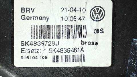 Foto 4ª: Elevalunas Manual Trasero Izquierdo Volkswagen Golf RABBIT 90CV 66KW (2011)