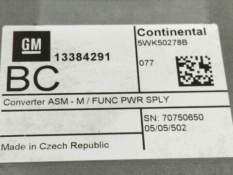 Foto 3ª: Centralita Motor ECU Opel Insignia SELECTIVE BERLINA 136CV 100KW [B16DTH] (2017)