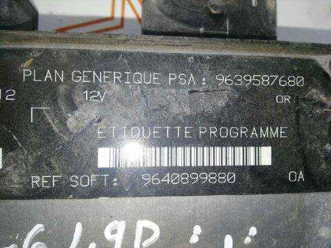 Foto 2ª: Centralita Motor ECU Peugeot 206 X-LINE BERLINA 69CV 51KW (2002)