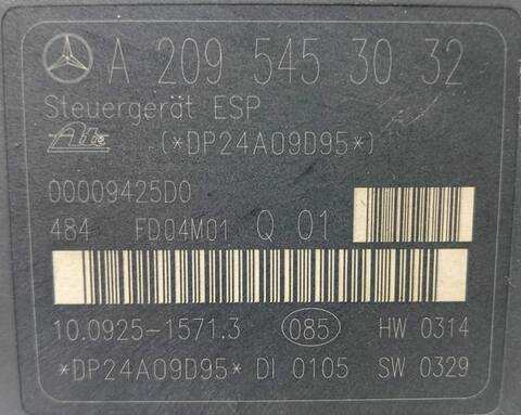 Foto 3ª: Abs Mercedes Clase C 160 3.2 V6 18V CAT 218CV [112955] (2002)
