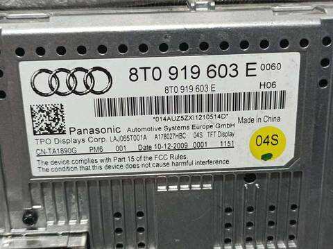 Foto 3ª: Sistema GPS Audi A4 E 136CV 100KW [CAGB] (2010)