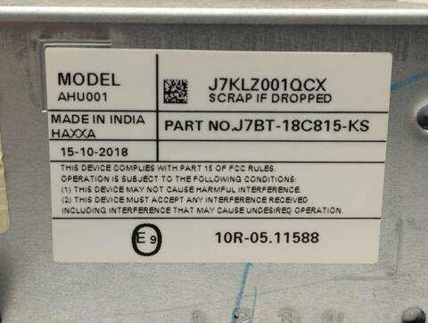 Foto 2ª: Sistema Audio Radio CD Ford Ka ULTIMATE 86CV 63KW [BIKE] (2019)