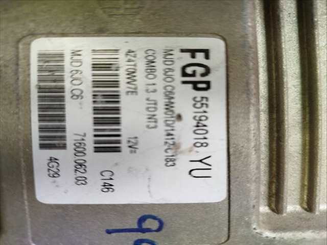 Foto 3ª: Centralita Motor ECU Opel Combo VERSION INDEFINIDA (2004)