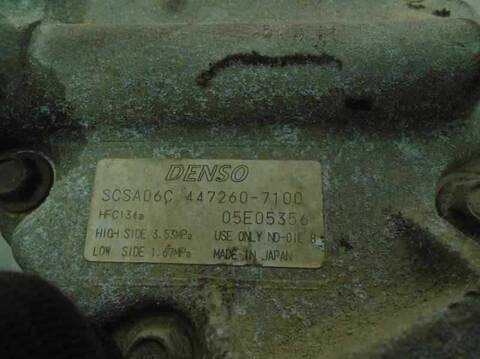 Foto 3ª: Compresor Aire Acondicionado Toyota Corolla 2.0 TD CAT 90CV 66KW [1CDFTV] (2003)