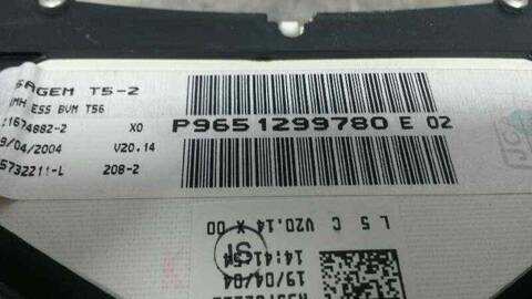 Foto 2ª: Cuadro de Instrumentos Peugeot 307 136CV 100KW