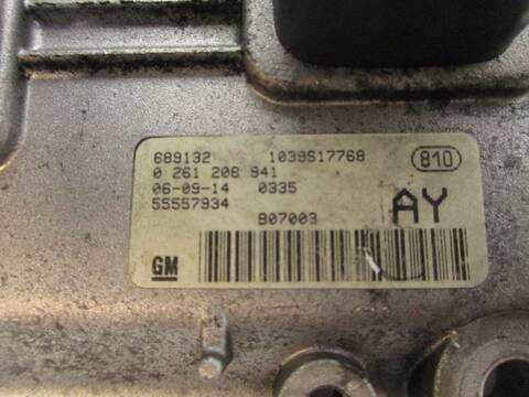 Foto 2ª: Centralita Motor ECU Opel Corsa Z14XEP (2007)