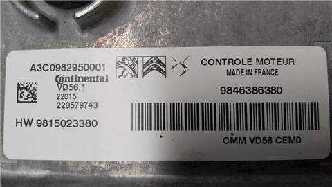 Foto 2ª: Centralita Motor ECU Opel Mokka 1.2 76) 131CV 96KW [F 12 XHT (EB2ADTS)] (2022)