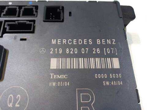 Foto 3ª: Centralita Cierre Centralizado Mercedes Clase C 160 320 - 350 CDI GRAND EDITION 219.322) 224CV 165KW [OM642920] (2006)