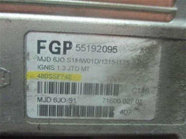 Foto 2ª: Centralita Motor ECU Suzuki Ignis 1.3 BÁSICO [1.3 LTR. - 51 KW DDIS DIESEL CAT] [Z13DT]