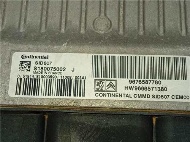 Foto 2ª: Centralita Motor ECU Citroen C4 1.6 HDI [9HR]