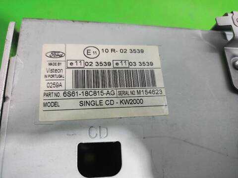 Foto 3ª: Sistema Audio Radio CD Ford Fiesta AMBIENTE 68CV (2001)