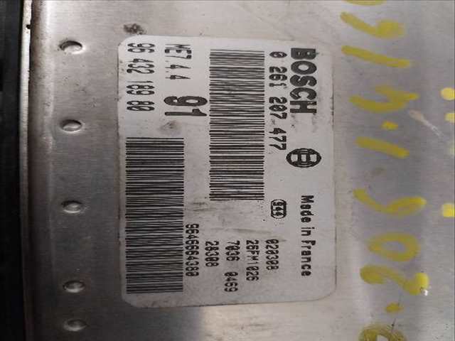 Foto 2ª: Centralita Motor ECU Peugeot 206 1.6 G [G-NFU] (2002)