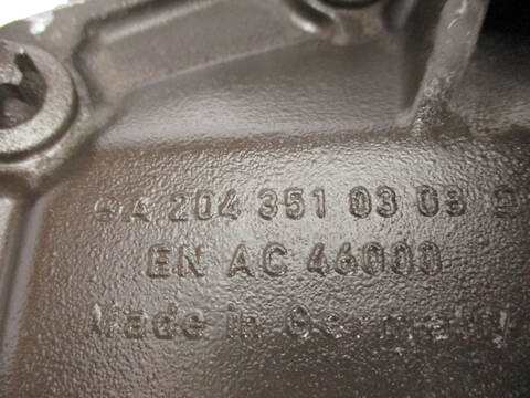 Foto 2ª: Diferencial Trasero Mercedes Clase C 160 OM646811 FAMILIAR (2008)