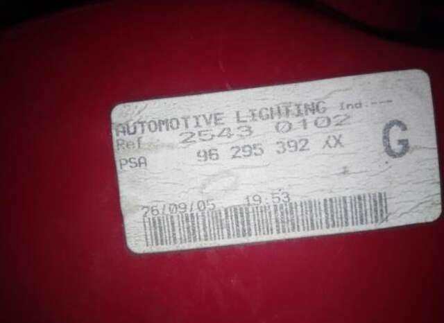 Piloto Trasero Izquierdo Peugeot 607 2.0 HDI