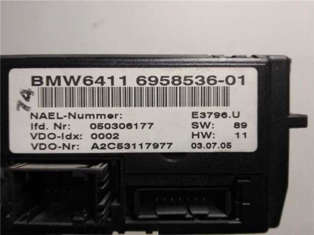 Foto 3ª: Mando Climatizador Bmw Serie 1 114 2.0 120D [2.0 LTR. - 120 KW 16V DIESEL] [N47 D20 A]