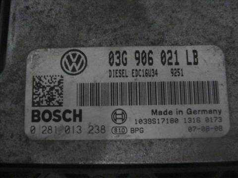 Foto 2ª: Centralita Motor ECU Skoda Octavia 1.9 TDI BERLINA 105CV 77KW [BXE] (2007)
