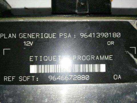 Foto 2ª: Centralita Motor ECU Peugeot 206 XN BERLINA 69CV 51KW (2002)