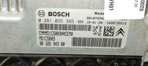 Foto 4ª: Centralita Motor ECU Citroen C4 G CACTUS FEEL [YH01] (2019)