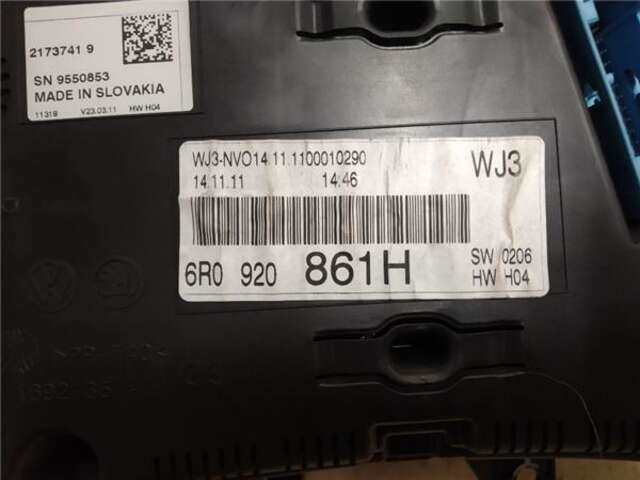 Foto 3ª: Cuadro de Instrumentos Volkswagen Polo 1.6 ADVANCE [1.6 LTR. - 66 KW TDI] [CAYB]