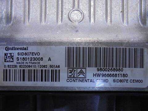 Foto 2ª: Centralita Motor ECU Peugeot 5008 1.6 HDI FAP 112CV 82KW [9H05] (2012)