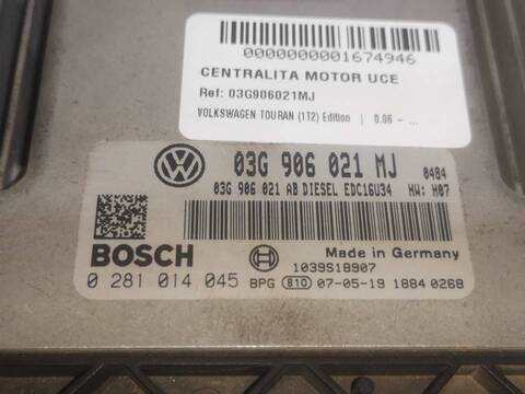 Foto 2ª: Centralita Motor ECU Volkswagen Touran BMM (2007)