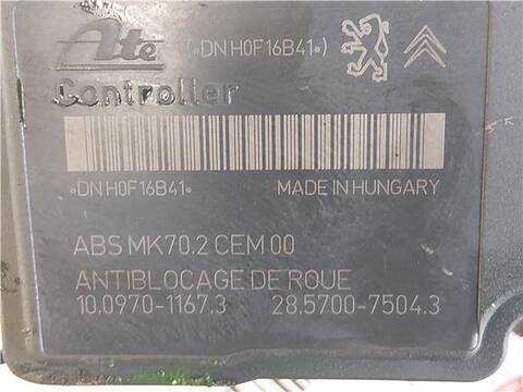 Foto 4ª: Abs Citroen C3 1.4 HDI 70 68CV 50KW [8HZ (DV4TD)] (2011)