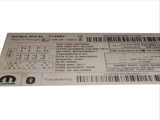 Foto 2ª: Sistema Audio Radio CD Fiat Panda 1.2 312PXA1A) (2012)