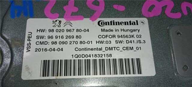 Centralita Motor ECU Peugeot 308 2.0 ACTIVE [2.0 LTR. - 110 KW BLUE-HDI FAP]