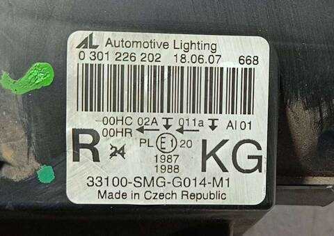 Faro Derecho Honda Civic 1.8 COMFORT 140CV