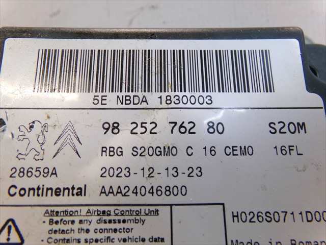 Foto 4ª: Centralita Airbag Opel Crossland 1.2 G 2021- [HN05] (2024)