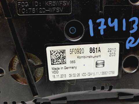 Foto 3ª: Cuadro de Instrumentos Seat Leon I-TECH 105CV 77KW [CLH] (2014)
