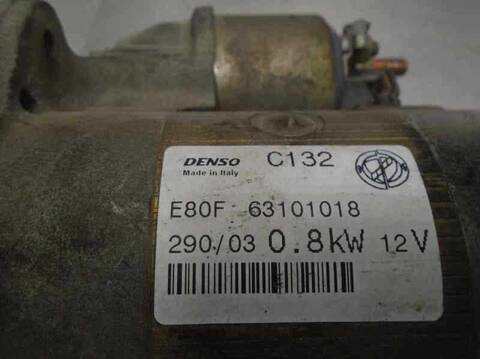 Foto 2ª: Motor de Arranque Fiat Punto 1.2 8V ACTIVE BERLINA 60CV 44KW [188A4000] (2004)