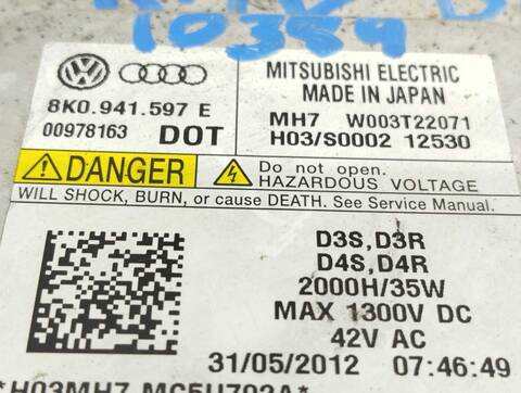 Foto 2ª: Centralita Faros Xenon Audi A3 1.6 TDI AMBIENTE 105CV 77KW [CAY] (2010)