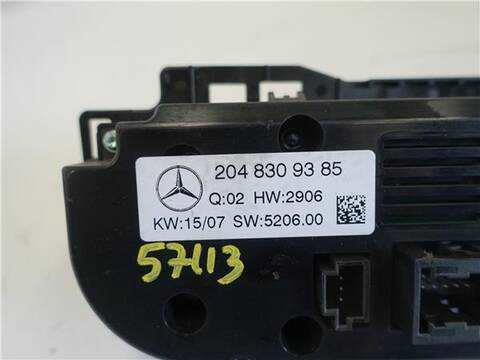 Foto 3ª: Mando Climatizador Mercedes Clase C 160 2.2 C 220 CDI 204.008) BERLINA 170CV 125KW [OM 646.811] (2007)