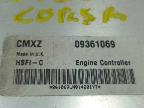 Foto 2ª: Centralita Motor ECU Opel Astra VERSION INDEFINIDA (1991)