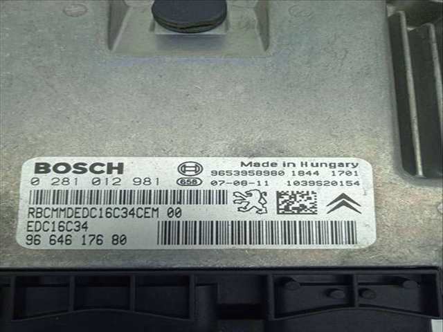 Foto 2ª: Centralita Motor ECU Citroen C4 1.6 16V HDI FAP PICASSO 109CV 80KW (2007)