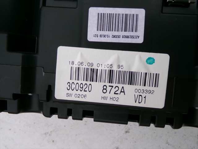 Foto 3ª: Cuadro de Instrumentos Volkswagen Passat 1.4 TSI RANCHERA,2005-2011 [CAX] (2009)