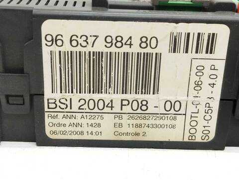 Foto 3ª: Centralita Confort BSI Citroen C4 COLLECTION BERLINA 90CV 66KW [D-9HX] (2008)