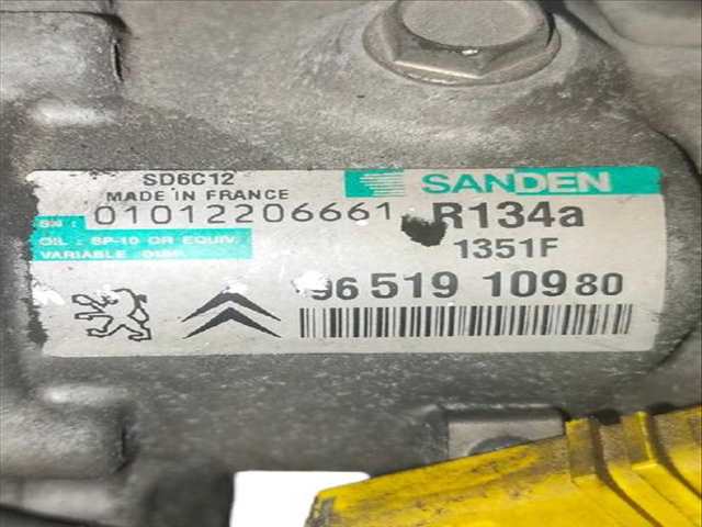Foto 3ª: Compresor Aire Acondicionado Peugeot 207 1.6 HDI (2006)