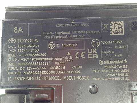 Foto 3ª: Centralita Motor ECU Toyota Corolla HYBRID ACTIVE PLUS