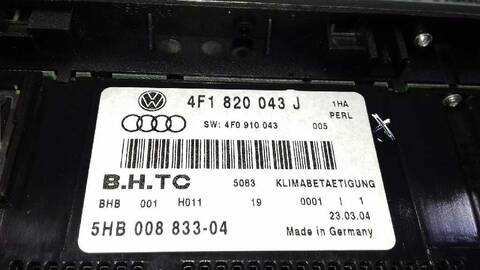 Foto 3ª: Mando Climatizador Audi A6 3.0 TDI QUATTRO 165KW) BERLINA 225CV [BMK] (2004)