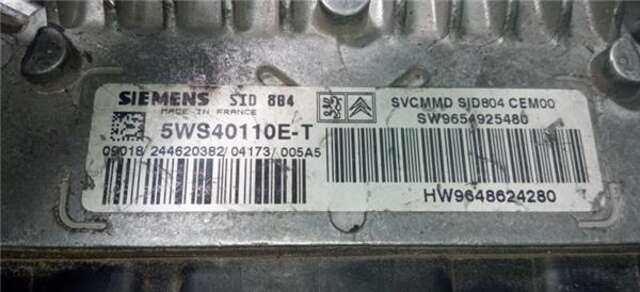 Centralita Motor ECU Citroen C3 1.4 HDI