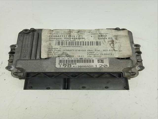 Foto 2ª: Centralita Motor ECU Fiat Bravo 1.9 8V JTD CAT 120CV 88KW [192A8000] (2008)