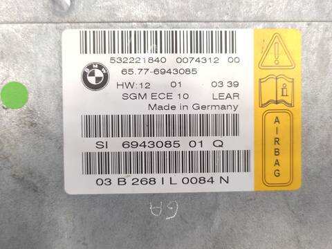 Foto 3ª: Centralita Airbag Bmw Serie 5 520 G I E60) [226S1] (2003)