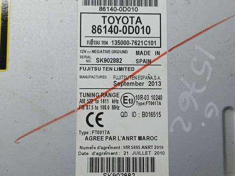 Foto 3ª: Sistema GPS Toyota Yaris ACTIVE 90CV 66KW [1ND] (2013)
