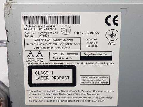 Foto 3ª: Sistema GPS Toyota Auris HYBRID ACTIVE 99CV 73KW [2ZR] (2015)