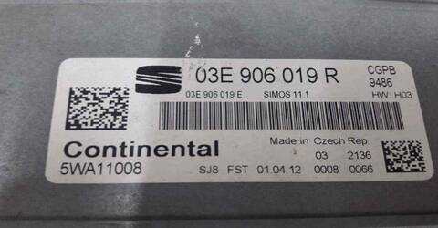 Foto 2ª: Centralita Motor ECU Seat Ibiza 1.2 12V 60CV 44KW [CGPB] (2011)