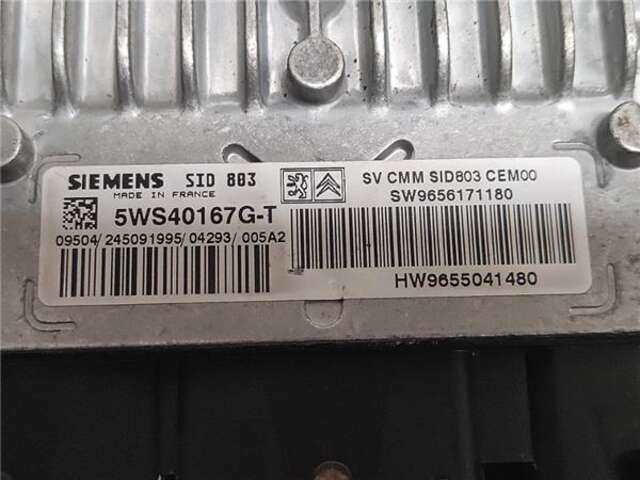 Foto 2ª: Centralita Motor ECU Peugeot 407 2.0 HDI 135 [RHR (DW10BTED4)]