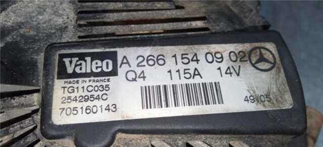 Alternador Mercedes Clase B 150 2.0 200 TURBO (245.234) [2.0 LTR. - 142 KW CAT]