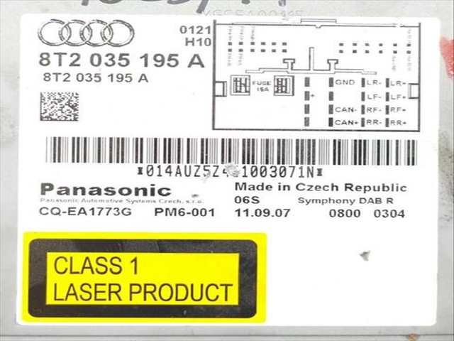 Foto 3ª: Sistema Audio Radio CD Audi A5 2.0 TDI (2007)